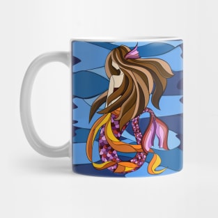 Stained Glass Mermaid Mug